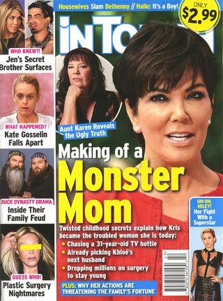 Illustration for article titled This Week in Tabloids: The Mom-Shaming of Kim Kardashian Has Begun